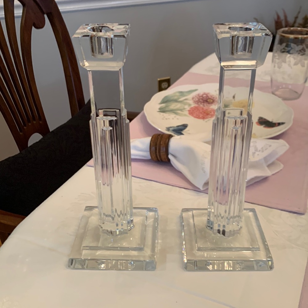 Metropolitan 10 inch candlestick pair 102793 in original box.